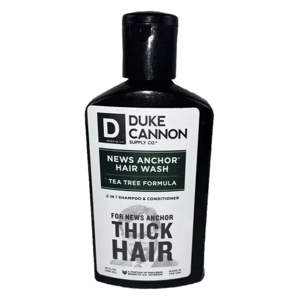 Duke Cannon News Anchor Hair Wash Tea Tree Formula Shampoo & Conditioner 12 Oz F - Picture 1 of 2